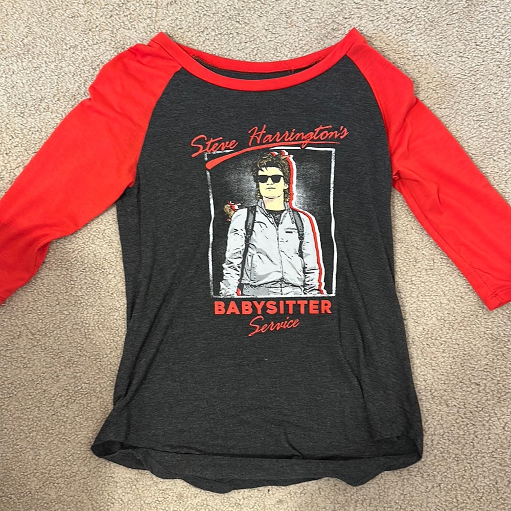 Women’s small Netflix stranger things Steve Harrington top